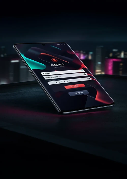 Interface de login Olympe Casino avec connexion sociale intégrée